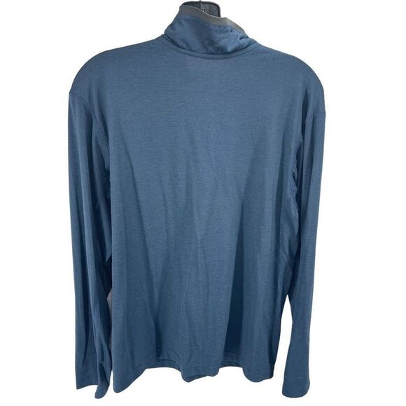 Columbia Mens Pullover Sweatshirt Half Zip Long Sleeve Navy Blue Size Small - Picture 11 of 11